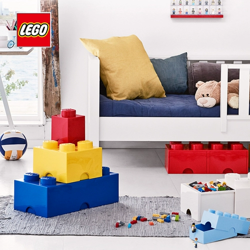 Lego, оригинальная большая игрушка, ящик для хранения, конструктор, тара, пластиковая коробка для хранения