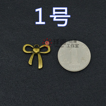 Small ornaments] alloy bronze pendant necklace beaded chain jewelry soft pottery powder clay homemade DIY