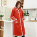 Áo choàng cotton nữ mùa đông dễ thương dày và dài công chúa đồ ngủ phụ nữ mở khóa nhung san hô trùm đầu phục vụ nhà sinh viên đồ ngủ trẻ em Night Robe