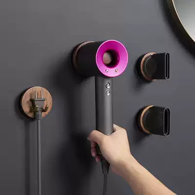 Suitable for dyson dyson hair dryer hanger bracket storage layer rack wall-free hole