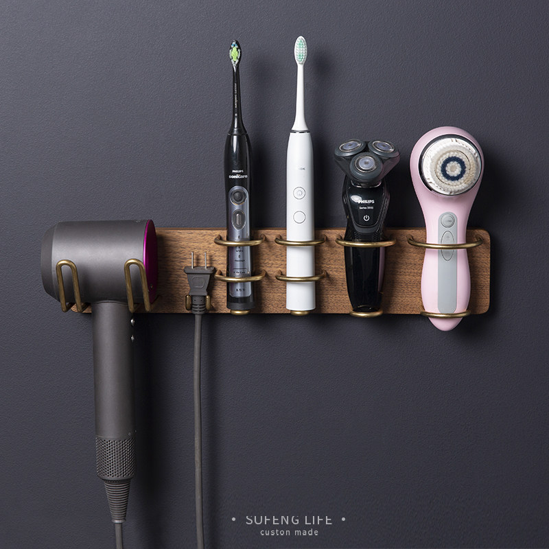 Vegan Wind Applicable Dyson Hair Dryer Bracket Curly Hair Rack Philips Shave Tool Holder Beautician Cosmetic Instrument Containing shelf