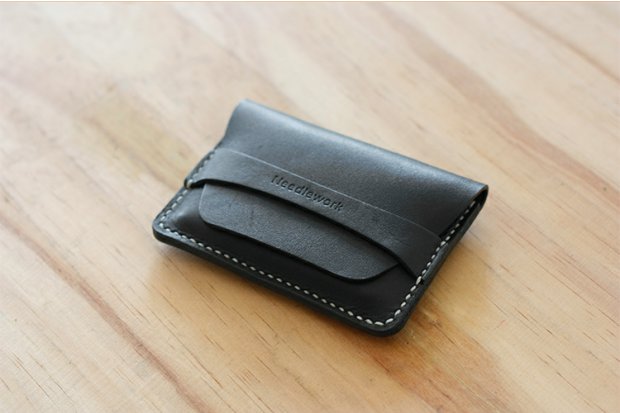 Ví da hai kim một dòng ví da ví đơn giản Ví siêu mỏng gói thẻ bìa chủ thẻ ví gucci nam
