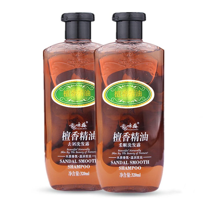 Yong Plum Sandalwood Essential Oil to Cuttings Shampoo 320ml Johan smooth controlled oil shampoo repairing hair and dry and damaged
