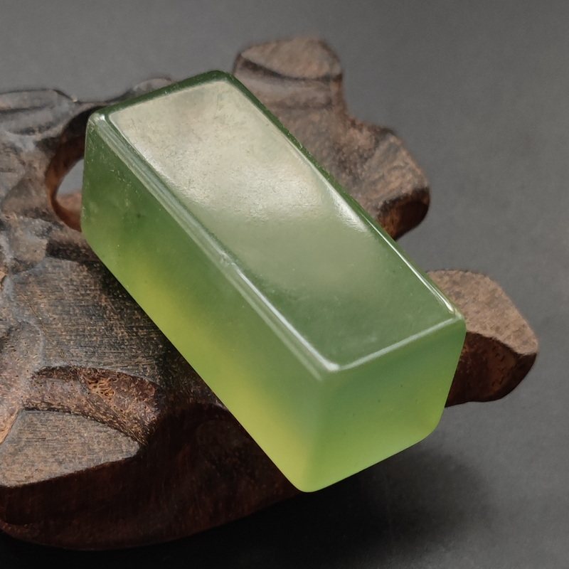 天然岫玉印章料玉石微瑕文房用玉章坯正品玉石印章石