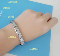 Health titanium steel radiation-proof anti-fatigue germanium bracelet Energy germanium bracelet Couple bracelet Anti-static bracelet for men and women