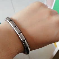 Spot treatment radiation-proof pure titanium bracelet for men and women anti-fatigue bamboo section section energy germanium bracelet health titanium jewelry