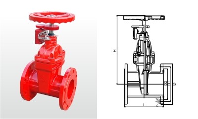 Emmeco 9160 Cast Iron Fire Signal Gate Valve (Fire CCCF Certification Valve) DN50 - DN200
