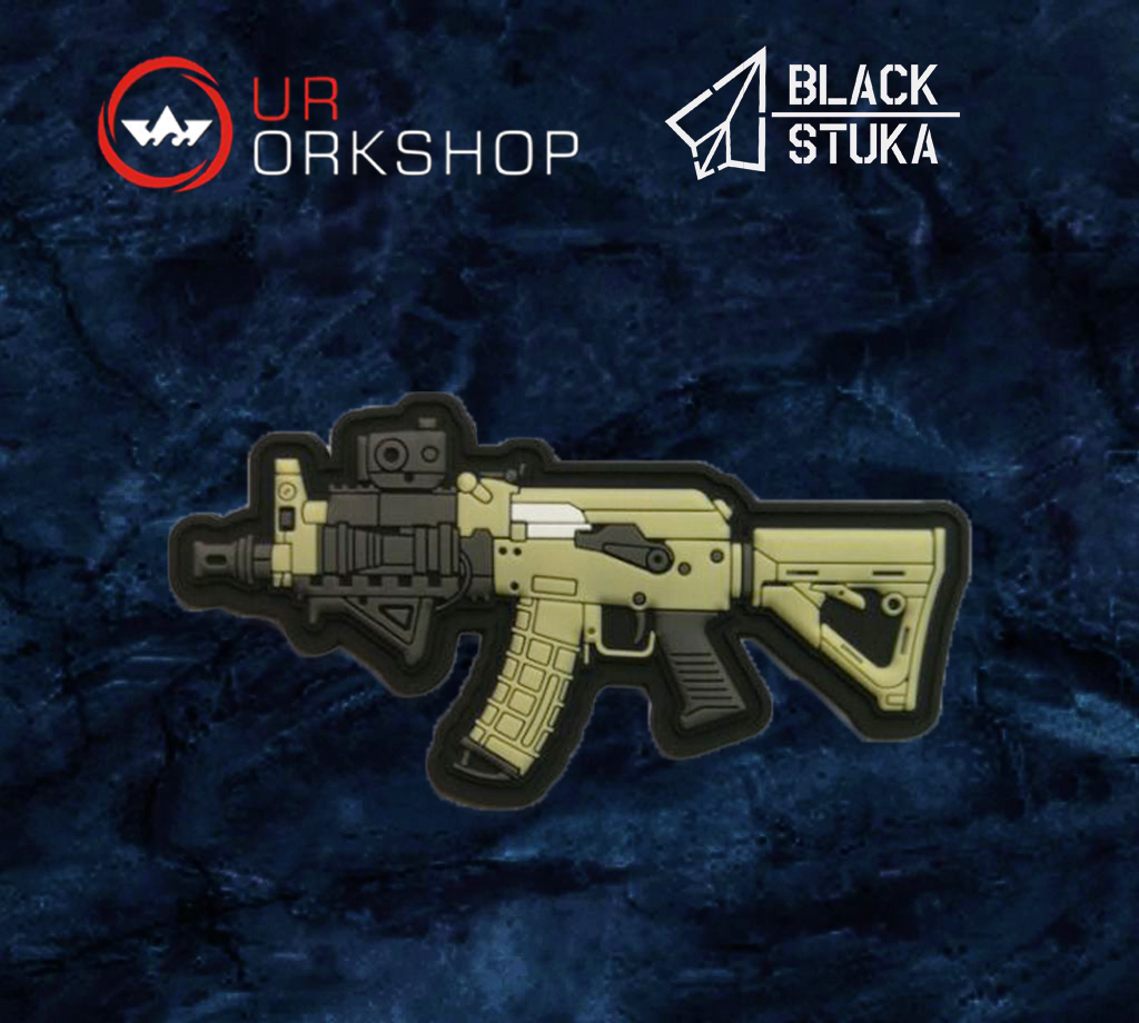 (Drunken Meow) OurWorkshop Q version weapon chapter MAGPUL AK74 armband PVC morale chapter Velcro