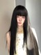 Forest Style Extra-Long Wig Lolita Wig Full Head Cover Long Straight Hair Realistic Long Natural Black Cosplay Wig