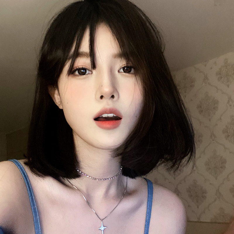 Wig Woman Short Haired Comic Book Livery Sea Lock Bone Hair New Wig LISA The Same Wig Full Headgear Zig Shoulder Wig Sleeve