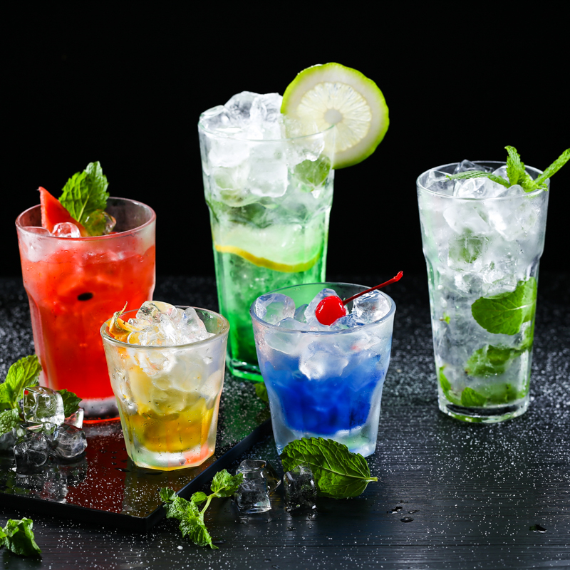 Gibraltar Cup Glass Water Cup Octagon Cup Colin Cup Beer Cup Whiskey Cup Milk Tea Milk Juice Cup