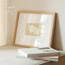 Agan grocery store) homemade ins style illustration card wall decoration postcard bear decoration poster