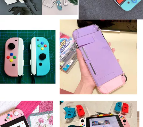 Хост переключения модифицируйте ручку розового белого joycon, чтобы изменить цветную раму экрана с заменой оболочки.