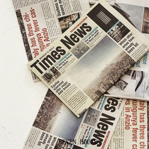  Photo props ins pendulum shooting background paper Nail art gourmet home American retro English newspaper