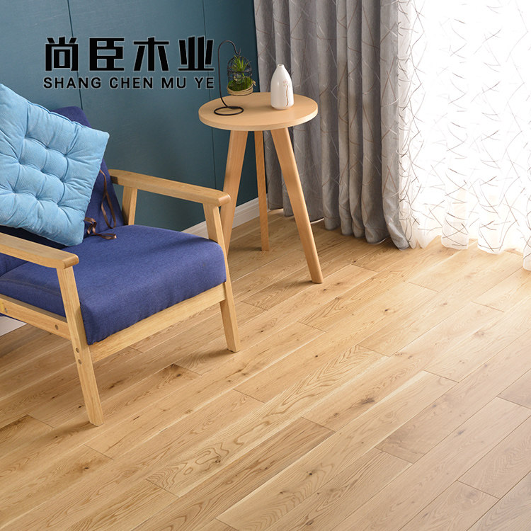 Oak Wood Pure Solid Wood Flooring Indoor Imitation Ancient Log Natural Wood Junction Natural gliss grey Nordic Wind