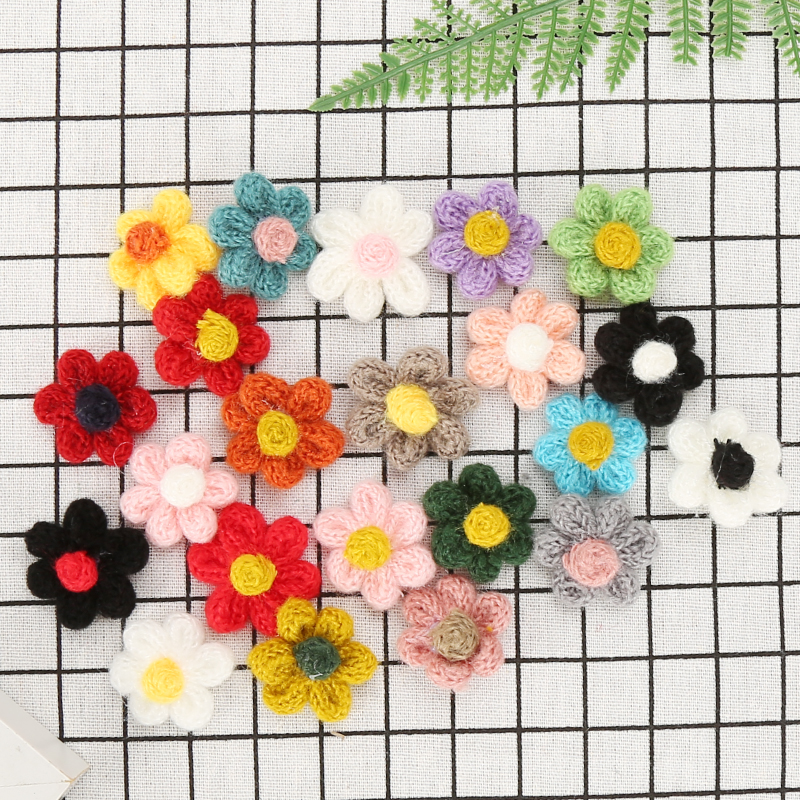 New Horse Hairy Line floral accessories Accessories Children Handmade Diy Six Petals Flower Vases Accessories Pendant Clothing Accessories