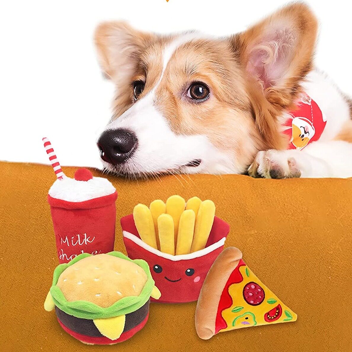 I'm so cute. Fun food group sounding toy plush doll toy small dog toy lucky bag is more favorable