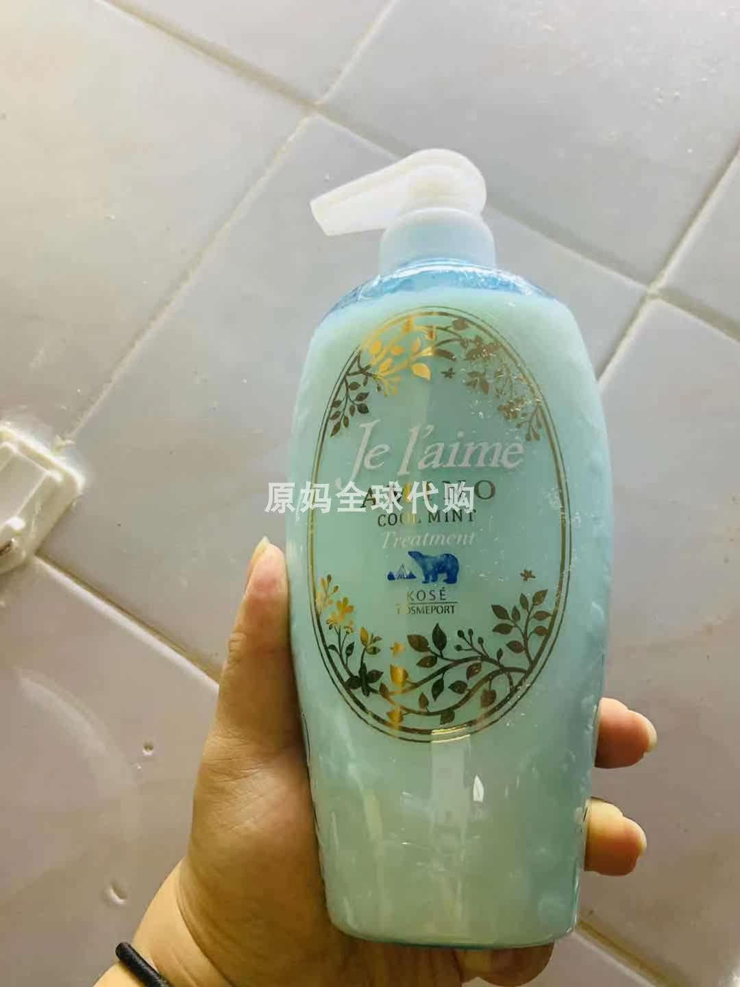 Japanese KOSE Gaussian Jel’aime silicon-free shampoo 500ml mint conditioner