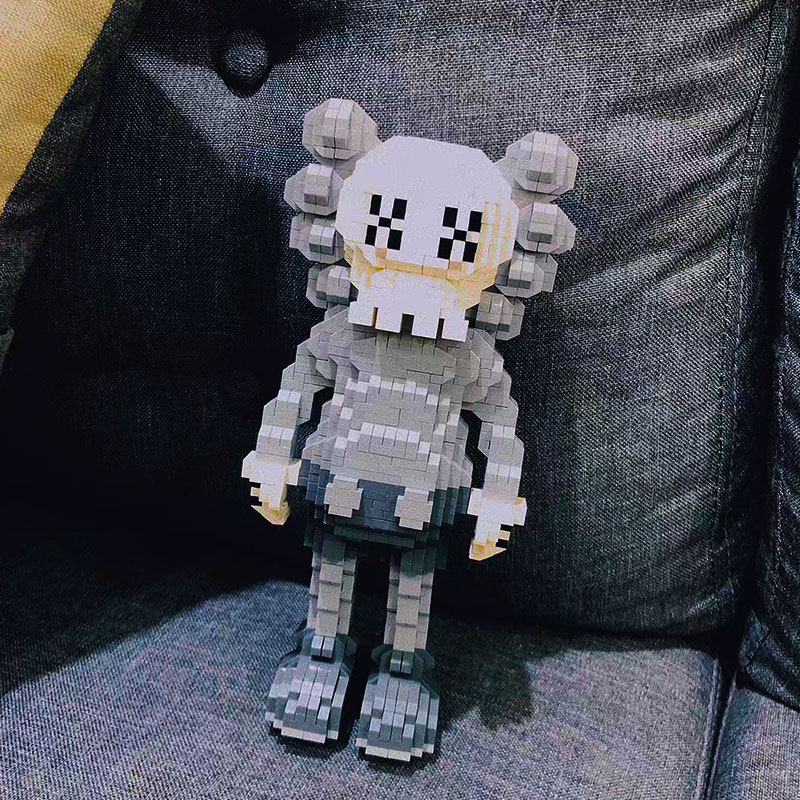 KAWS Sesame Street Small Particle Building Blocks Girls' Difficult Assembling Toys New Year's Gift Boys' Day Valentine's Day