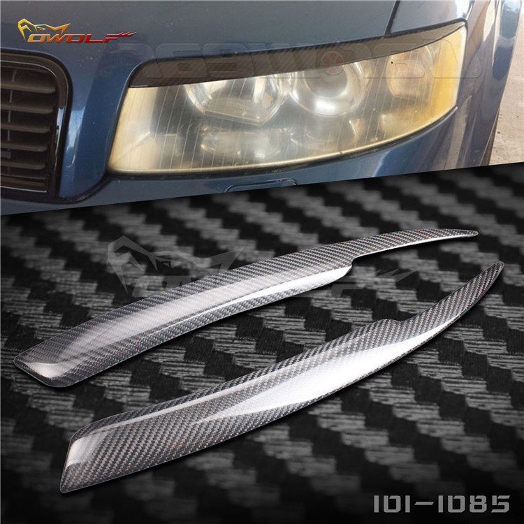 2002 2002-2005 models Audi A4 B6 retrofitted carbon fiber lamp brow pair of decoration sticker special
