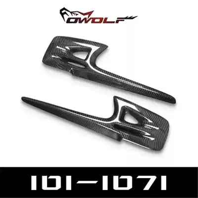 Mitsubishi Wing God EVO10 carbon fiber eyebrow special living room lamp decorative eyebrow patch B Singapore model