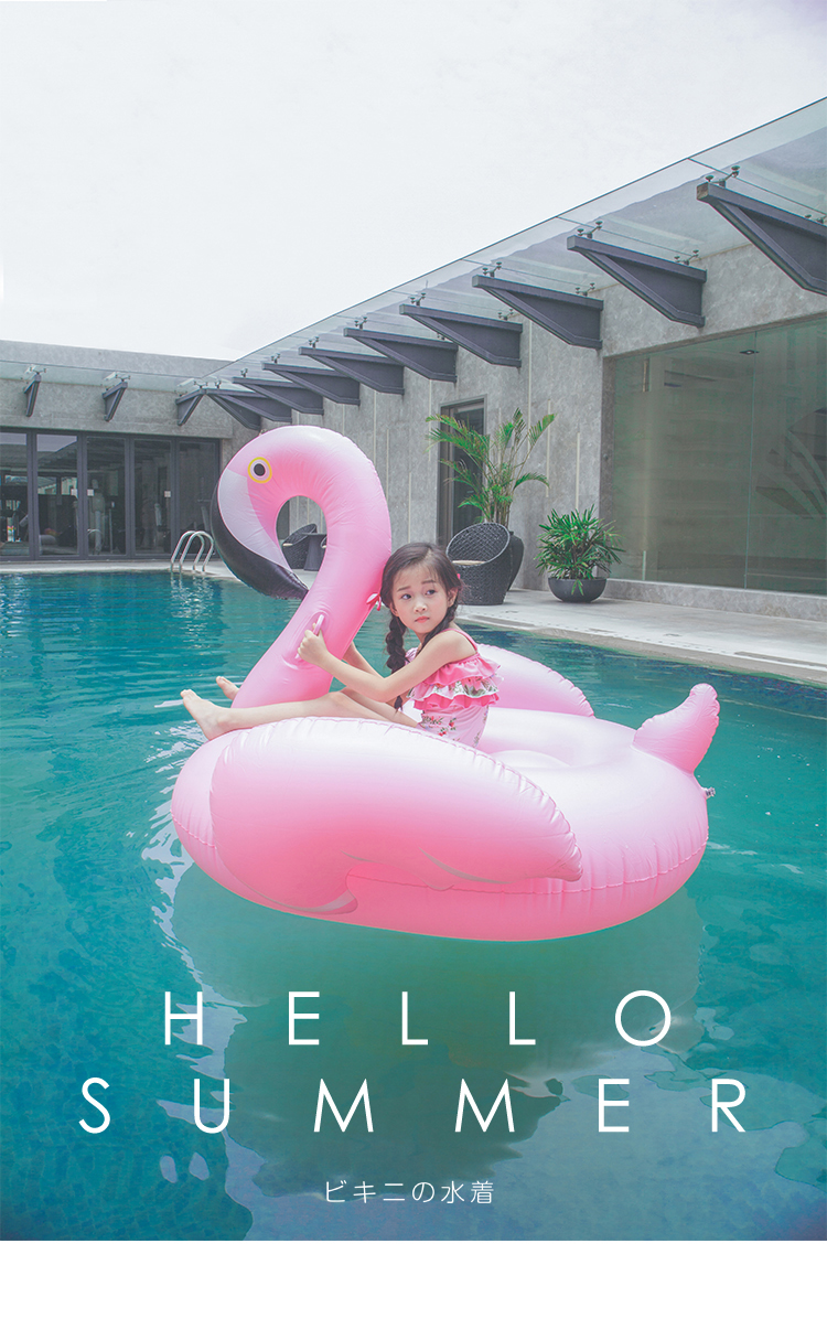 Cô gái một mảnh áo tắm cha mẹ và con trẻ em Hàn Quốc màu hồng hoa mặc bikini áo tắm sinh viên set đồ bơi bé trai caio cấp