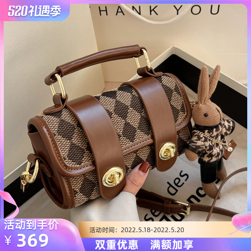 Special Cabinet Recommended ~ DRCO France Advanced Texture Bags Fashion small crowdholding Single-shoulder obliquely satchel Boston bag