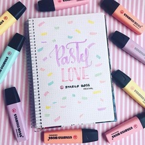 German stabilo Spun Music light color highlighter 70 BOSS BOSS students Mark hand picture pen