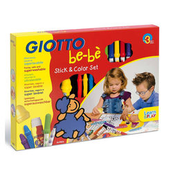 意大利Giotto bebe儿童绘画礼盒套装水彩笔蜡笔贴纸宝宝六一礼物