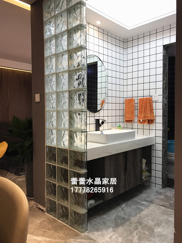 Hollow Glass Brick White Clouds Foggy Brilliant Listing Glass Xuanguan Glass Partition Large From Superior