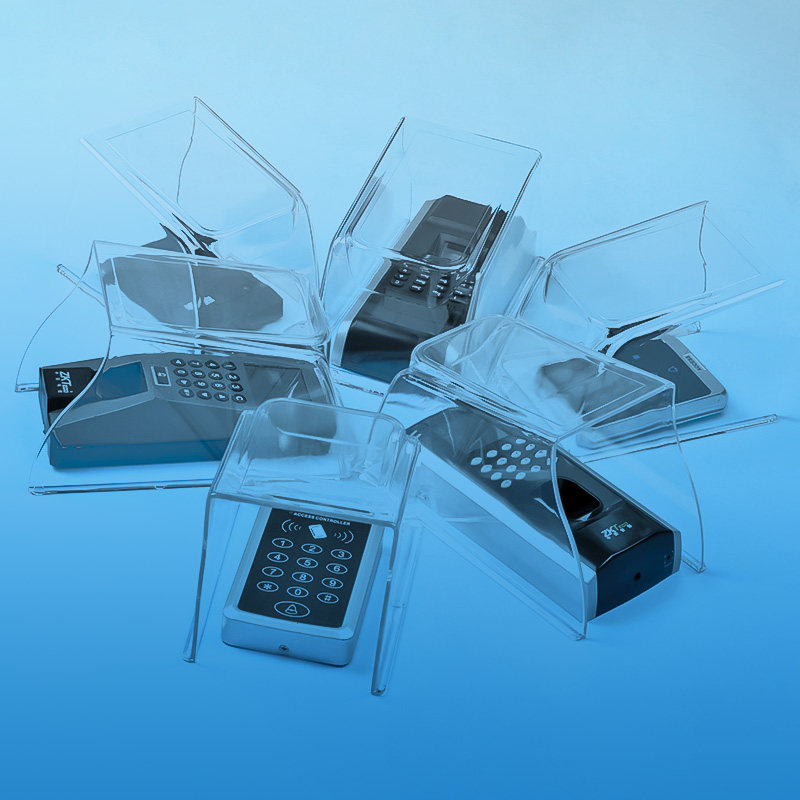 Face recognition Access control anti-rain cover Two-dimensional Code Health Code Waterproof Hood Smart Doorbell Fingerprint Hit Card Examiner