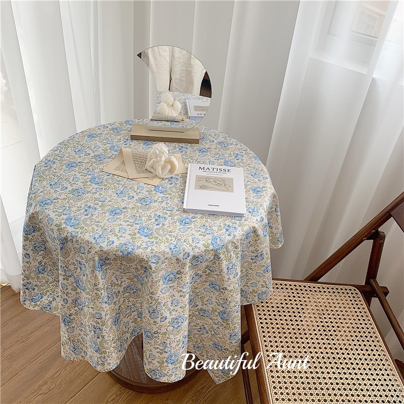 *Pretty little aunt* ins simple small fresh small floral tablecloth room bedroom decoration hanging cloth picnic mat