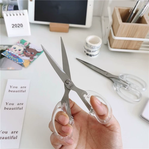 *Красивая маленькая тетя*ins простая и полностью прозрачная студентка маленькие ножницы офис ручной работы ручной работы ручной работы