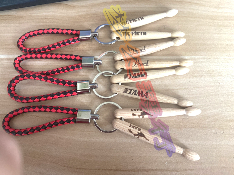 Drum Stick Buttoned drum Drum Stick Key Button Mini Drum Stick Pendant Drumstick Pendant Small Drum Stick