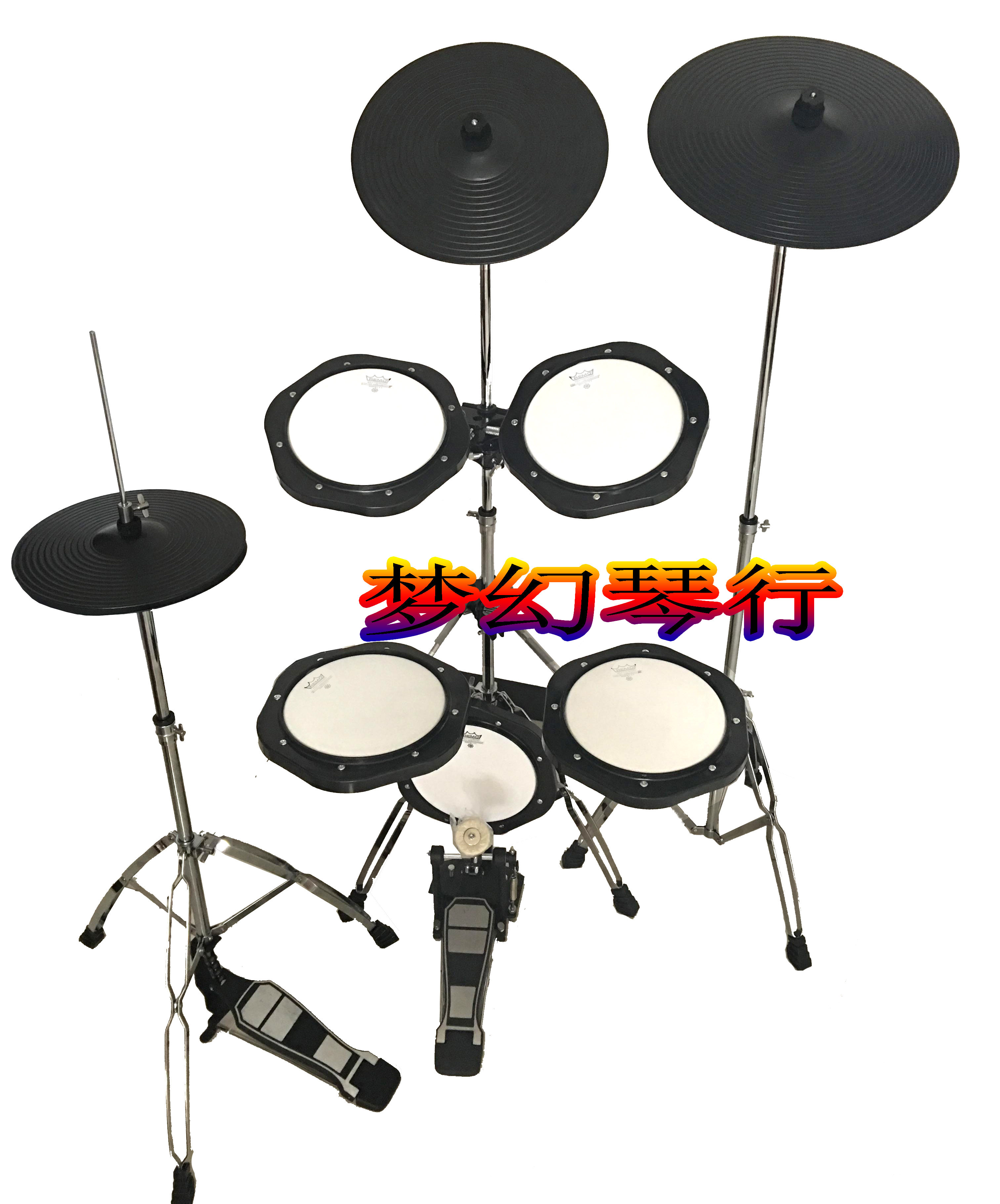 Five drums Real drum skin dumb drum Mute drum percussion plate Practice drum Mute hi-hat Step on the frame Drum exerciser