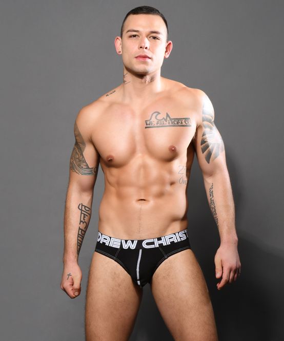 [in Stock] Ac Andrewchristian Men's Underwear Large Pouch Pure Cotton Low-Rise Briefs 92528