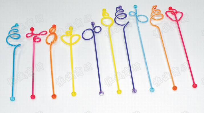 Acrylic mixing sticks, juice sticks, juice sticks, stirring sticks, various color bar art stirring sticks 23CM 28CM