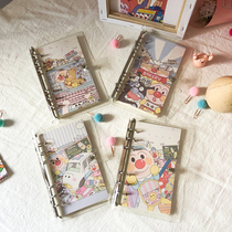 Little beast star original personality INS cartoon simple style cute student transparent diary student loose-leaf hand ledger