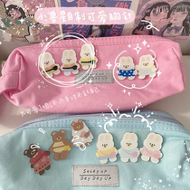 Little beast Star original INS Wind cute little rabbit wedding bear acrylic bag pen pin badge brooch