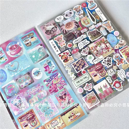 42 штуки без повторяющихся наклеек для фильмов, Сенбел Клевер Китти, легкий медведь западный томат Древнее утреннее ветровое пятно