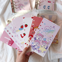 Korean stationery original loose-leaf notebook hand account partition page cute cartoon illustration A6 inner core replacement index paper