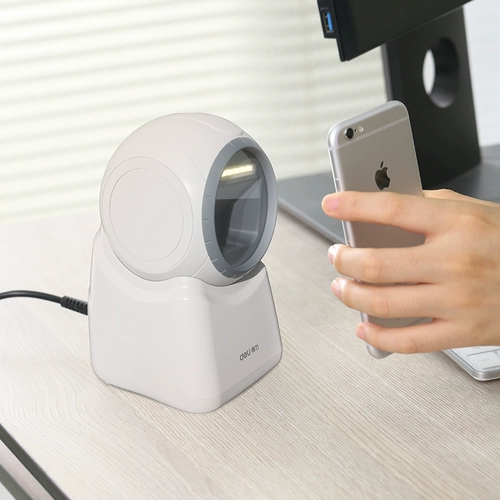 Deli 14960 Scanner One -Dimensional/QR -код экран экрана штрих -кодов Сканирование пистолета супермаркета