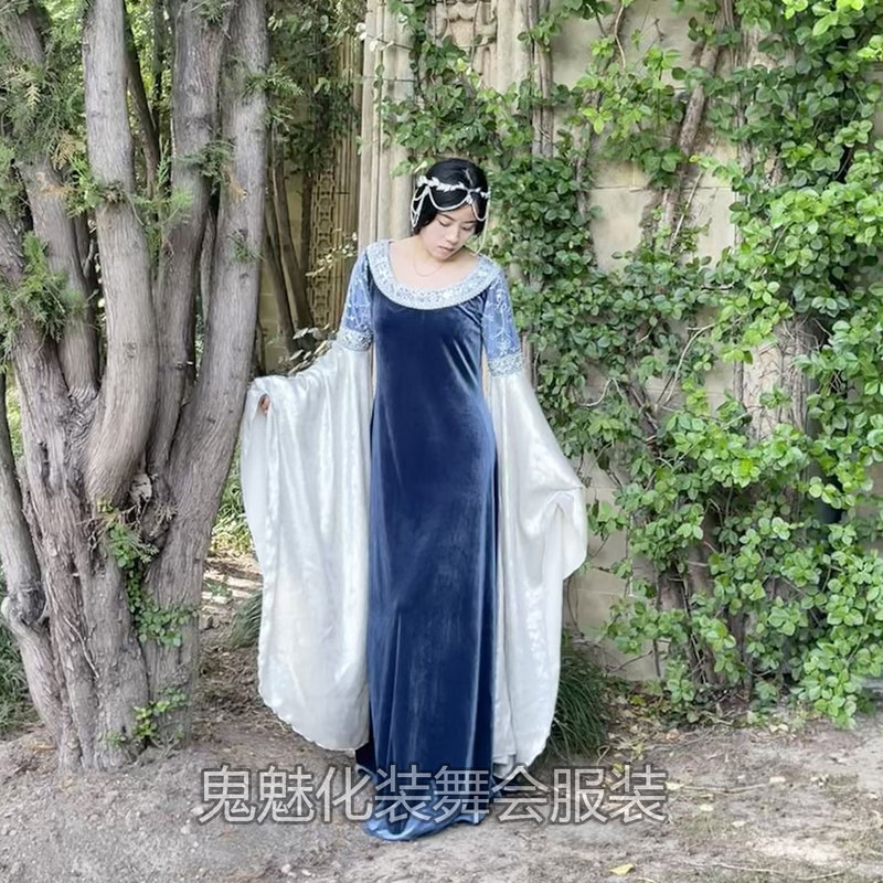 The Lord of the Rings Elf Princess Cos Medieval Costume Middle-Earth Arwen Elf Arwen's Elf Dress
