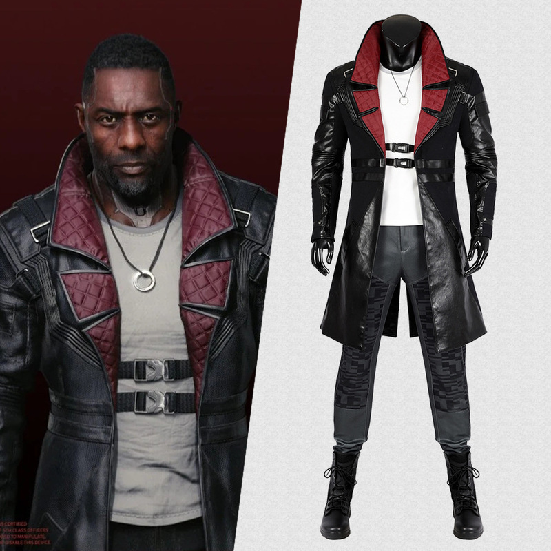 Cyberpunk 2077 Shadows of the Past Cosplay Solomon Lee De Costume Men's Leather Jacket Shoes Cyberpunk 2077 Shadows of the Past Cosplay Solomon Lee De Costume Men's Leather Jacket Shoes