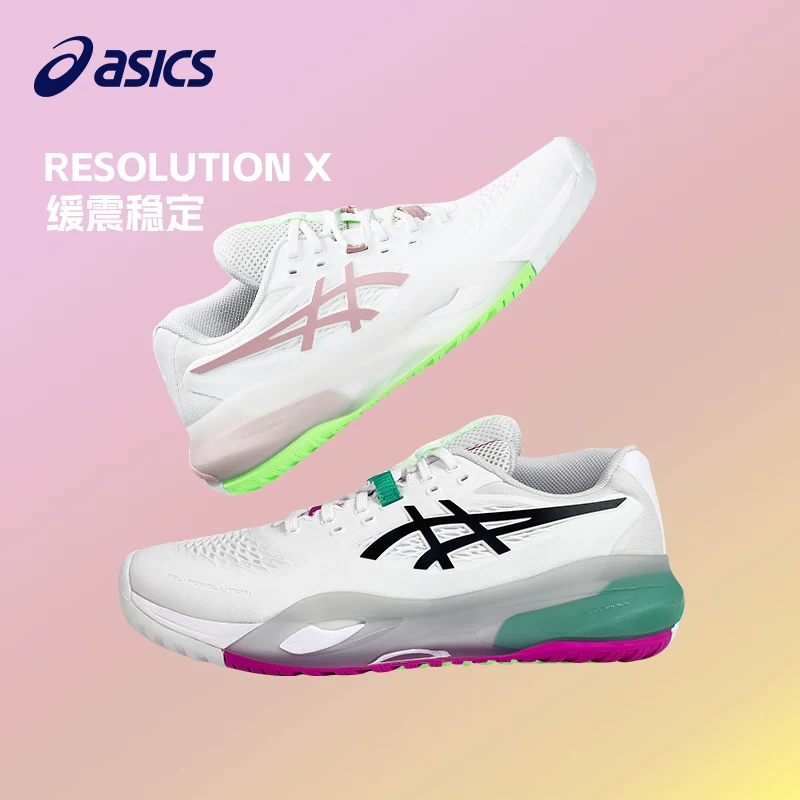 Кроссовки для тенниса ASICS RX10 мужские и женские RESOLUTION/ff3 износостойкая амортизация спортивная обувь оригинал