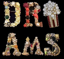 2021 autumn and winter new wild diamond sweater pearl high-end womens brooch AMSD letter brooch corsage jewelry