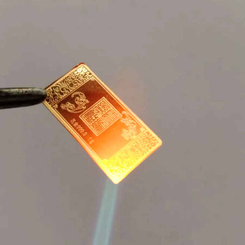 Ji Baby Silver Building Gold Investment Gold Bar 1g Foot Gold Bullion Bar 1 gr Fu Character 1 gr Golden Bean Gift Giving Certificate