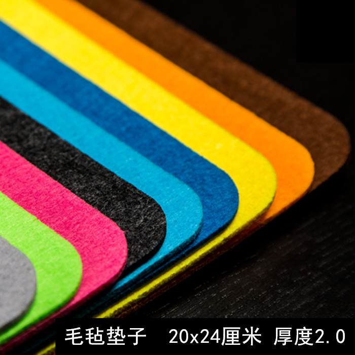 Lightweight portable mouse pad Macaron color high-end family sofa tablet computer keypad felt pad