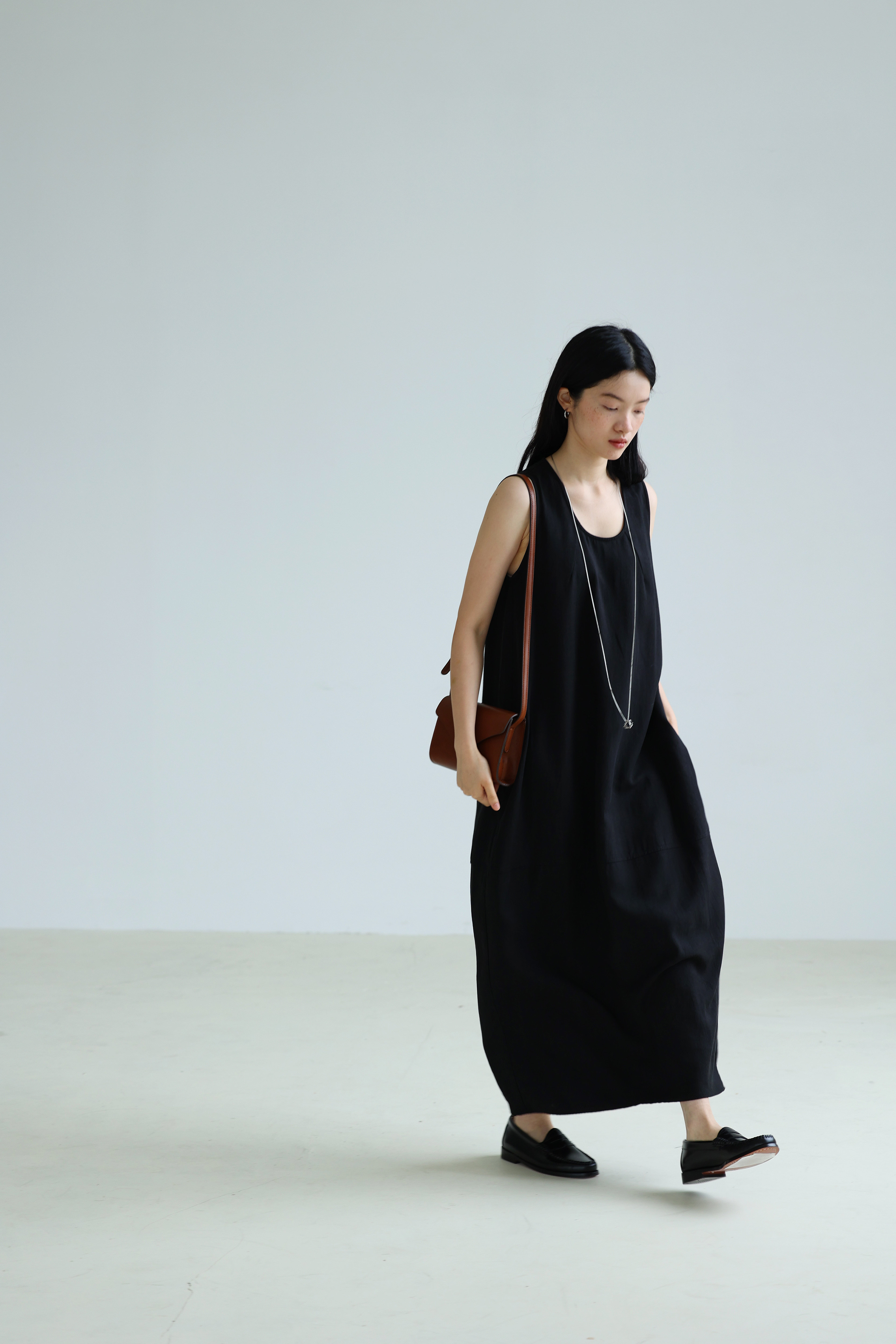 3rd tencel dress три дня зал импортный итальянский натуральный шелк +Конопля воздушный шар жилет юбка двухцветный входить 