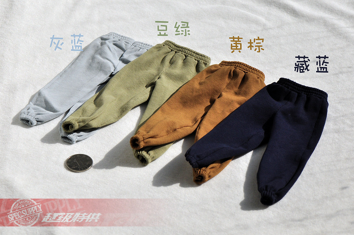 1 6 female soldier pants 12 inch trend doll Harem pants knitted sweatpants model wild